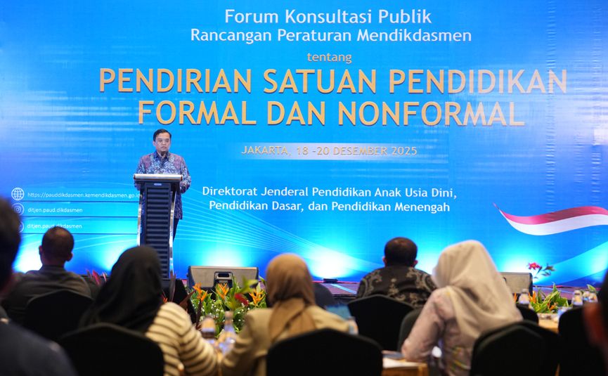 Ditjen PAUD Dasmen Gelar Forum Konsultasi Publik Rancangan Aturan Pendirian Satuan Pendidikan
